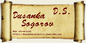 Dušanka Šogorov vizit kartica